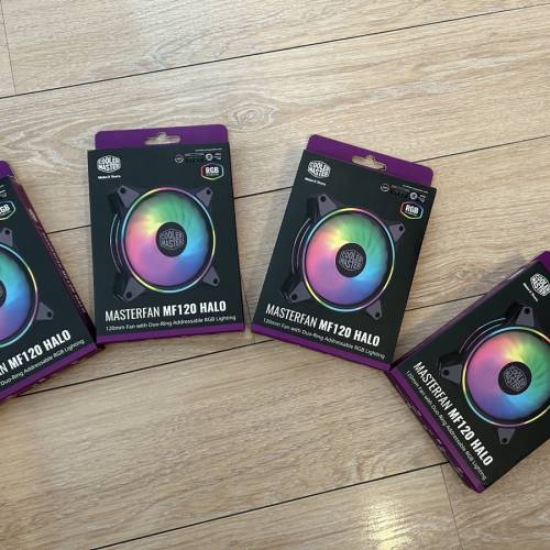 $40 /each Cooler Master MasterFan MF120 Halo x 7  ,MF140 Halo x 1