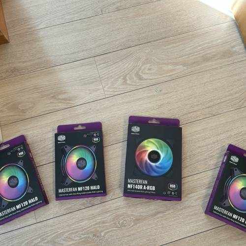$40 /each Cooler Master MasterFan MF120 Halo x 7  ,MF140 Halo x 1