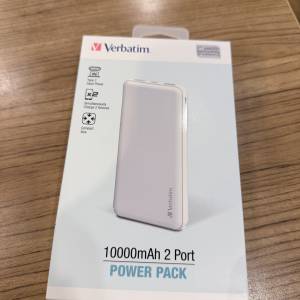 全新Verbatim 2口 10000mAh 行動電源