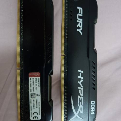 Kingston HyperX Fury 16GB (2*8GB) 2400 DDR4 記憶體