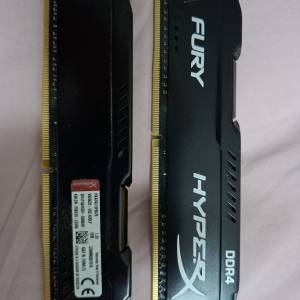 Kingston HyperX Fury 16GB (2*8GB) 2400 DDR4 記憶體