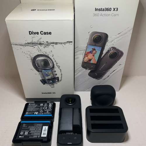 [觀塘實體店] 二手 Insta360 X3 (連原廠充電器+鏡頭保護套+潛水殼) 行貨 *S72354* ...
