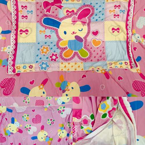 睇下文&middot;文盲勿擾&middot;不轉wtsapp/電話‼️ 四件套usahana quilt & pillowcase 花小兔...