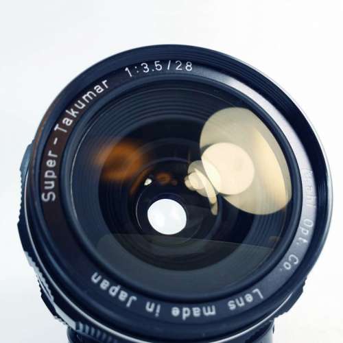 (M42) Pentax Super-Takumar 28mm f3.5 廣角鏡 95%New 連原裝方形金屬 Hood 遮光罩