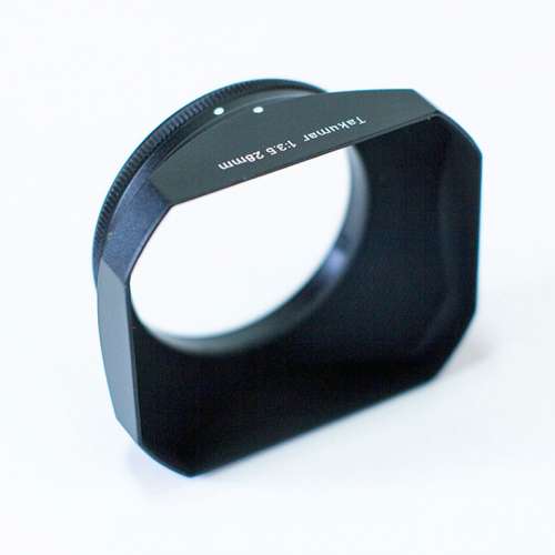 (M42) Pentax Super-Takumar 28mm f3.5 廣角鏡 95%New 連原裝方形金屬 Hood 遮光罩