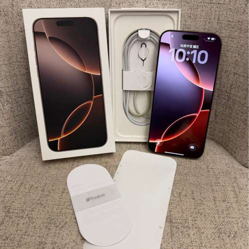 即買即用 接近全新沒有崩或花整配件 有Mon貼 Apple iPhone 16 Pro Max 512GB 大金 ...