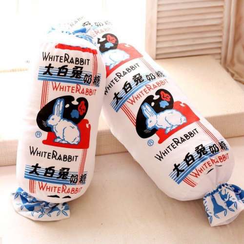 大白兔糖 造型 咕𠱸 抱枕 攬枕