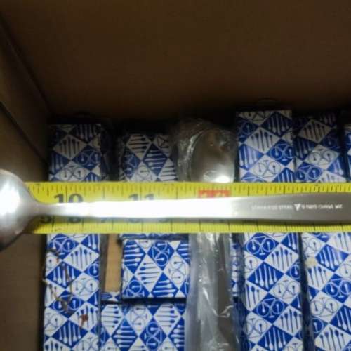 不銹鋼匙羹茶餐廳冰羹湯匙茶匙批發120支stainless steel spoon結業清貨