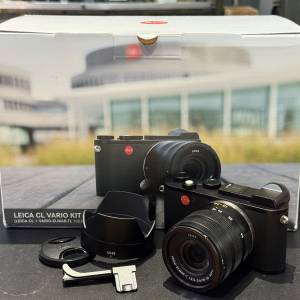 Leica CL black camera Vario Kit with 18-56mm lens full packing and thumb support
