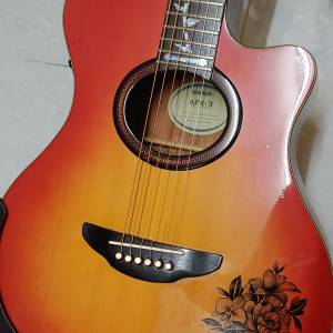 Yamaha APX-3缺角民謠電木結他 (Made in Taiwan) + 結他袋