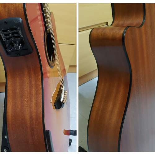 Yamaha APX-3缺角民謠電木結他 (Made in Taiwan) + 結他袋