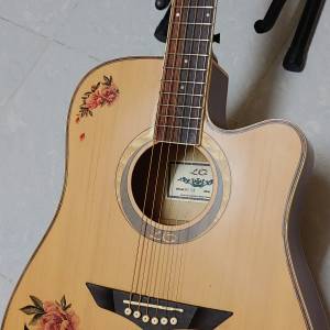 LQ FC-50缺角民謠電木結他 (With Pickup) + 結他袋