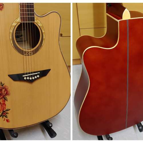 LQ FC-50缺角民謠電木結他 (With Pickup) + 結他袋