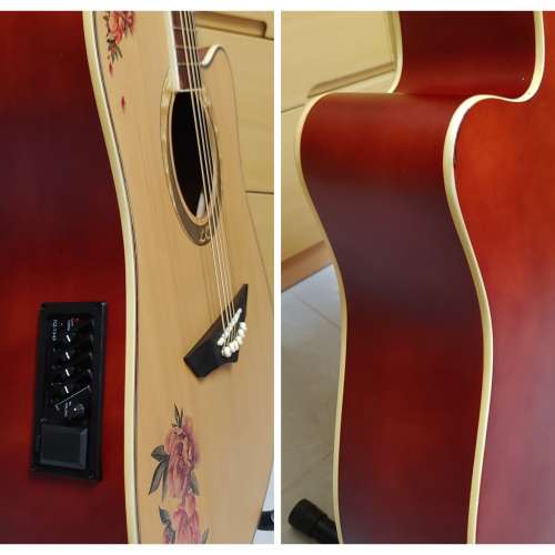 LQ FC-50缺角民謠電木結他 (With Pickup) + 結他袋