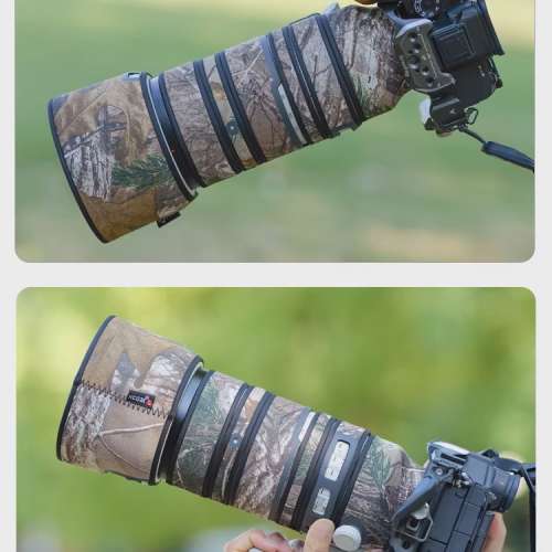 For Sony FE 70-200mm F2.8 GM OSS II (SEL70200GM2) 鏡頭防水炮衣 - Jungle Camou...