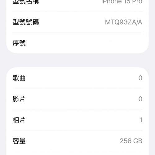 iphone 15 Pro 256G 白色