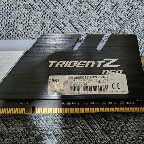Gskill TridentZ Neo DDR4 3600c16 16GBx2 32GB 2 SET 一共64GB
