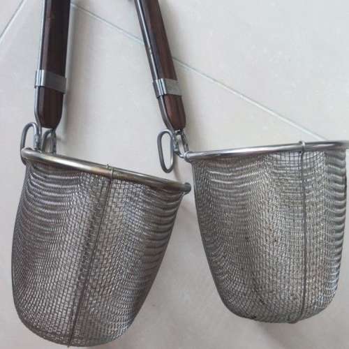 不銹鋼漏勺麻辣燙粉籬茶餐廳過濾網中式撈面勺煮面撈面簍漏勺漏網大漏勺結業清貨