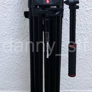 Manfrotto 546GB Alu Tripod(已改釘腳)連 504HD Fluid Video Head 送MBAG100PN 腳...