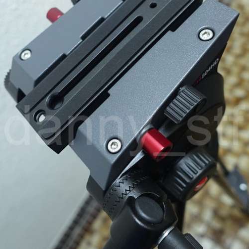 Manfrotto 546GB Alu Tripod(已改釘腳)連 504HD Fluid Video Head 送MBAG100PN 腳...