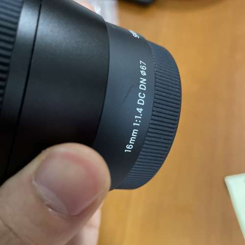 有保養到27年 Sigma 16mm f/1.4 DC DN Lens (E-mount / Sony)