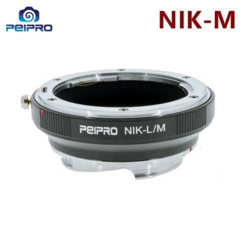 PEIPRO Nikon F Mount D/SLR Lens To Leica M Mount Adaptor (6-bit Code，金屬接環)