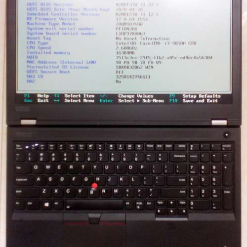 Lenovoo P53/15.6&rdquo;LED/i7-9850H 2.60GHz/16GB DDR4/512GB M.2 SSD+1TB HDD/95%New NB