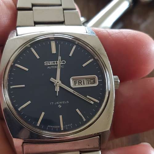 彩藍面盤70年代產精工6309-8080膠面自動全原庒