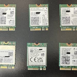 Intel 3165 3168 9560 AX211 AW-CB375NF RTL8052BE 筆電 notebook 無線網卡 wifi M...