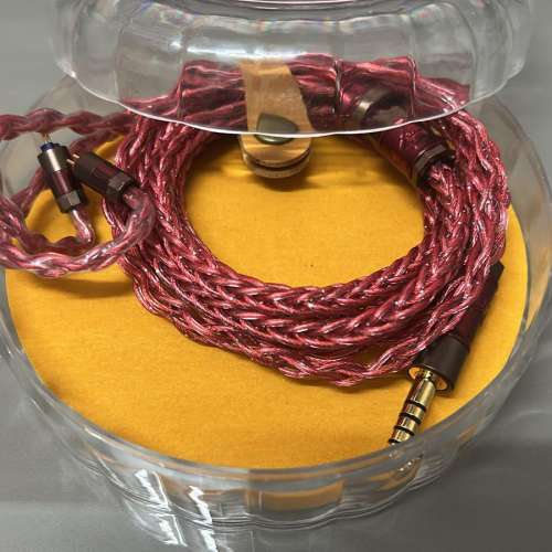 [限量1條]日本耳機線(赤火レッドファイア)TOKUGAWA-JP導體用特殊銅合金(碲銅+黃銅+...