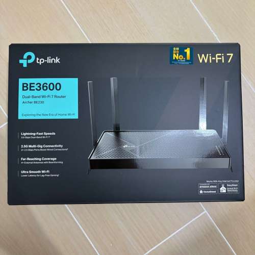 Archer BE230 | BE3600 雙頻Wi-Fi 7 路由器(支援2.5G光纖)