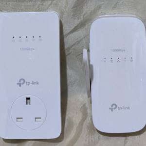 TP-Link AV1300 Gigabit Powerline Wi-Fi 延伸器 wifi extender 兩隻