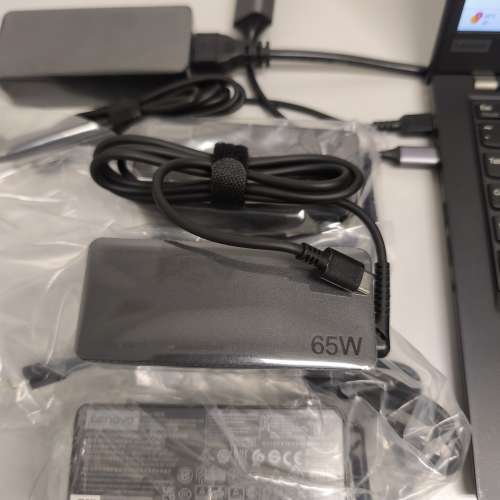 Lenovo Type C Notebook 65W 充電器 火牛 + 13A電源線 全新現貨