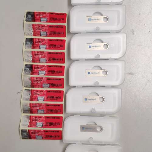 原裝正版Windows 11 pro + USB boot機安裝碟，OEM序號標貼，Windows 11 key，Windo...