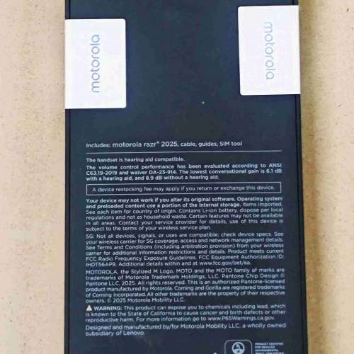 全新美版 Motorola razr+ 2025 ｜12+256GB ｜荃灣交收