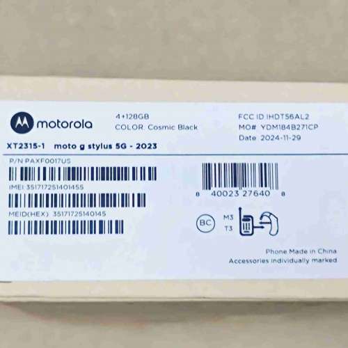 全新美版 Motorola Moto G Stylus 5G 2023  4+128GB  荃灣站交收