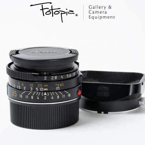 || Leica Summicron-M 35mm F2 - Black / v4 / 7 Elements / Germany (6-bit) ||