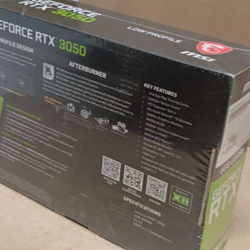 显卡：微星 RTX 3050 LP 6G 2风扇（新）