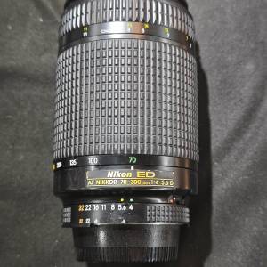nikon 70-300 AF D 尼康 70mm 300mm ED 少許發霉鏡 功能全正常 鏡片冇花 自行處理 ...