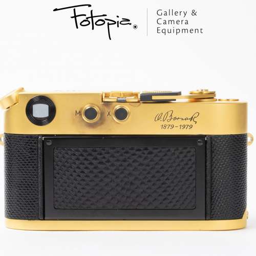 || Leica M4-2 - 24K Gold Plated / 100 Jahre Oskar Barnack Set with wooden box ||