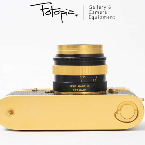 || Leica M4-2 - 24K Gold Plated / 100 Jahre Oskar Barnack Set with wooden box ||