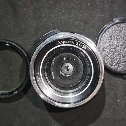 Carl Zeiss 35/3.4 skoparex 蔡司 Germany 德製 FOR M42 35mm 35 尾針卡住不可使用 ...