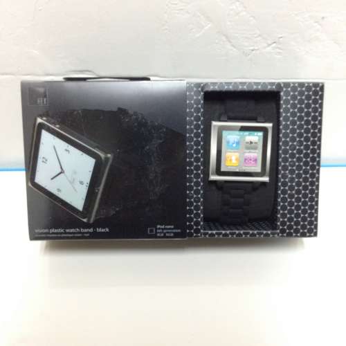 HEX VISION Watch Band for iPod Nano or Regular Watch BLACK NEW 全新錶带 也適合...