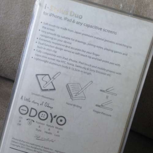 ODOYO i-Stylus Duo BLACK NEW 全新 觸控手寫筆