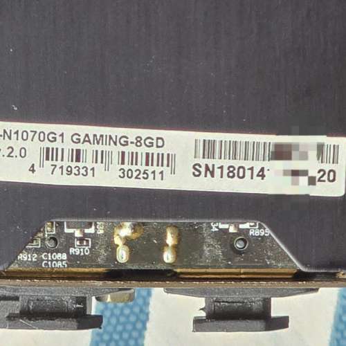 Gigabyte 技嘉 GTX 1070 G1 Gaming 8G 顯示卡