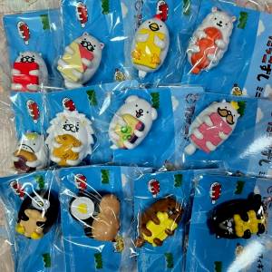 壽司郎公仔磁石一套12件