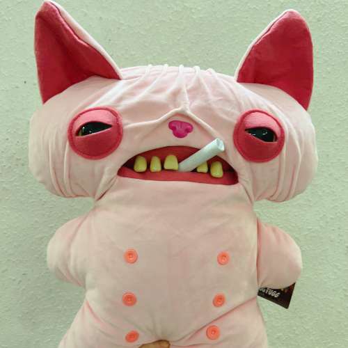 睇下文·文盲勿擾·不轉wtsapp/電話‼️fuggler無毛貓公仔 約45cm fuggler Sphynx ...