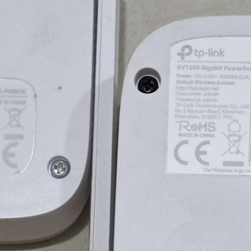 TP-LINK 1300mbps homeplug 2隻. 有WIFI EXTENDER