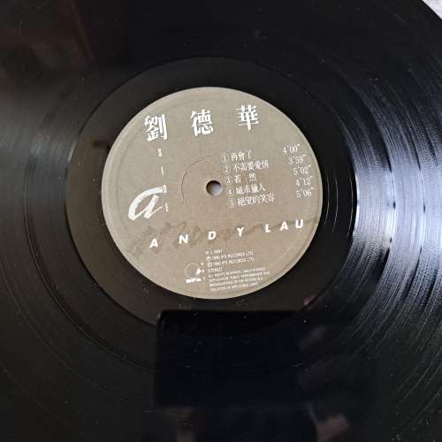 劉德華 再會了 Andy Lau 1990 黑膠唱片LP 經典Vinyl 《秋意中等我》吳婉芳合唱 TVB...