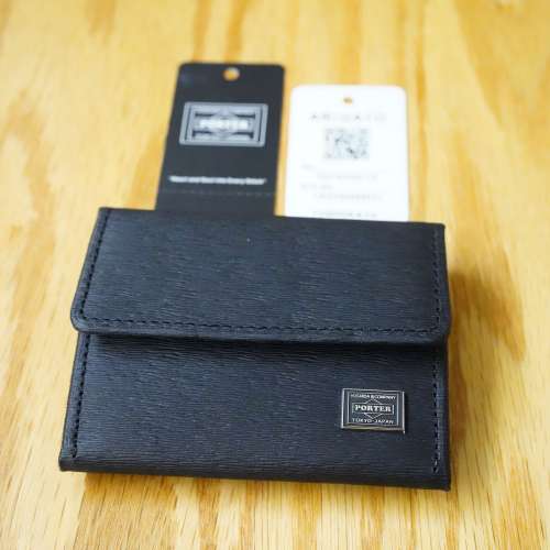 Porter Current Coin Case 052-02205 日本吉田 黑色壓紋牛皮 散紙包 散銀包 零錢包